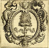 An illustration from Imprese illustri di diuersi, coi discorsi di Camillo Camilli, et con le figure intagliate in rame di Girolamo Porro Padouano .. (1586)