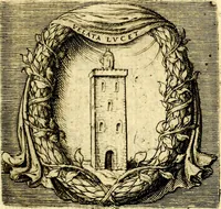 An illustration from Imprese illustri di diuersi, coi discorsi di Camillo Camilli, et con le figure intagliate in rame di Girolamo Porro Padouano .. (1586)