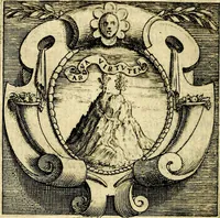 An illustration from Imprese illustri di diuersi, coi discorsi di Camillo Camilli, et con le figure intagliate in rame di Girolamo Porro Padouano .. (1586)