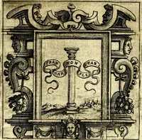 An illustration from Imprese illustri di diuersi, coi discorsi di Camillo Camilli, et con le figure intagliate in rame di Girolamo Porro Padouano .. (1586)