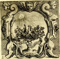 An illustration from Imprese illustri di diuersi, coi discorsi di Camillo Camilli, et con le figure intagliate in rame di Girolamo Porro Padouano .. (1586)