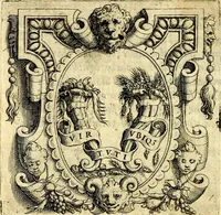 An illustration from Imprese illustri di diuersi, coi discorsi di Camillo Camilli, et con le figure intagliate in rame di Girolamo Porro Padouano .. (1586)