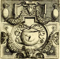An illustration from Imprese illustri di diuersi, coi discorsi di Camillo Camilli, et con le figure intagliate in rame di Girolamo Porro Padouano .. (1586)