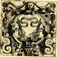 An illustration from Imprese illustri di diuersi, coi discorsi di Camillo Camilli, et con le figure intagliate in rame di Girolamo Porro Padouano .. (1586)