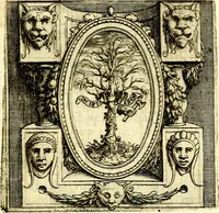 An illustration from Imprese illustri di diuersi, coi discorsi di Camillo Camilli, et con le figure intagliate in rame di Girolamo Porro Padouano .. (1586)