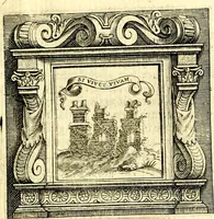 An illustration from Imprese illustri di diuersi, coi discorsi di Camillo Camilli, et con le figure intagliate in rame di Girolamo Porro Padouano .. (1586)