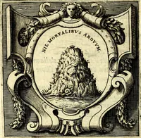 An illustration from Imprese illustri di diuersi, coi discorsi di Camillo Camilli, et con le figure intagliate in rame di Girolamo Porro Padouano .. (1586)
