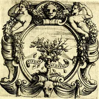 An illustration from Imprese illustri di diuersi, coi discorsi di Camillo Camilli, et con le figure intagliate in rame di Girolamo Porro Padouano .. (1586)
