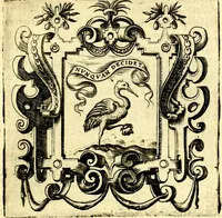 An illustration from Imprese illustri di diuersi, coi discorsi di Camillo Camilli, et con le figure intagliate in rame di Girolamo Porro Padouano .. (1586)