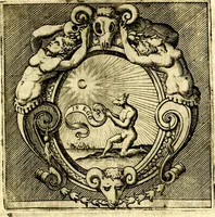 An illustration from Imprese illustri di diuersi, coi discorsi di Camillo Camilli, et con le figure intagliate in rame di Girolamo Porro Padouano .. (1586)
