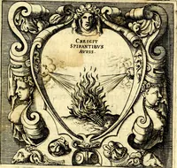 An illustration from Imprese illustri di diuersi, coi discorsi di Camillo Camilli, et con le figure intagliate in rame di Girolamo Porro Padouano .. (1586)