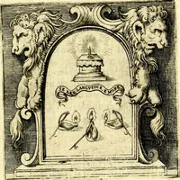 An illustration from Imprese illustri di diuersi, coi discorsi di Camillo Camilli, et con le figure intagliate in rame di Girolamo Porro Padouano .. (1586)
