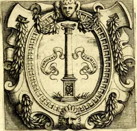 An illustration from Imprese illustri di diuersi, coi discorsi di Camillo Camilli, et con le figure intagliate in rame di Girolamo Porro Padouano .. (1586)