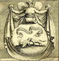 An illustration from Imprese illustri di diuersi, coi discorsi di Camillo Camilli, et con le figure intagliate in rame di Girolamo Porro Padouano .. (1586)