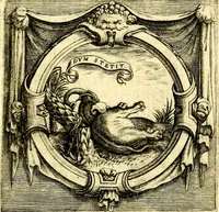 An illustration from Imprese illustri di diuersi, coi discorsi di Camillo Camilli, et con le figure intagliate in rame di Girolamo Porro Padouano .. (1586)
