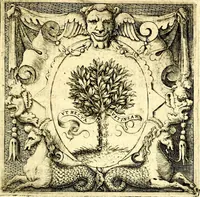 An illustration from Imprese illustri di diuersi, coi discorsi di Camillo Camilli, et con le figure intagliate in rame di Girolamo Porro Padouano .. (1586)