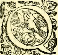 An illustration from Imprese illustri di diuersi, coi discorsi di Camillo Camilli, et con le figure intagliate in rame di Girolamo Porro Padouano .. (1586)