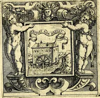 An illustration from Imprese illustri di diuersi, coi discorsi di Camillo Camilli, et con le figure intagliate in rame di Girolamo Porro Padouano .. (1586)