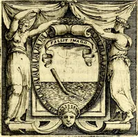 An illustration from Imprese illustri di diuersi, coi discorsi di Camillo Camilli, et con le figure intagliate in rame di Girolamo Porro Padouano .. (1586)