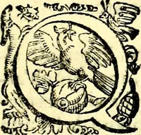 An illustration from Imprese illustri di diuersi, coi discorsi di Camillo Camilli, et con le figure intagliate in rame di Girolamo Porro Padouano .. (1586)