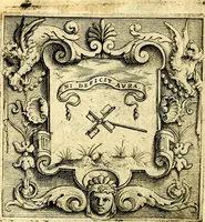 An illustration from Imprese illustri di diuersi, coi discorsi di Camillo Camilli, et con le figure intagliate in rame di Girolamo Porro Padouano .. (1586)