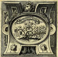 An illustration from Imprese illustri di diuersi, coi discorsi di Camillo Camilli, et con le figure intagliate in rame di Girolamo Porro Padouano .. (1586)