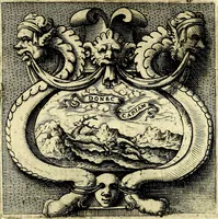 An illustration from Imprese illustri di diuersi, coi discorsi di Camillo Camilli, et con le figure intagliate in rame di Girolamo Porro Padouano .. (1586)