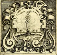 An illustration from Imprese illustri di diuersi, coi discorsi di Camillo Camilli, et con le figure intagliate in rame di Girolamo Porro Padouano .. (1586)