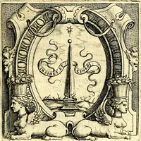 An illustration from Imprese illustri di diuersi, coi discorsi di Camillo Camilli, et con le figure intagliate in rame di Girolamo Porro Padouano .. (1586)