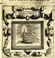 An illustration from Imprese illustri di diuersi, coi discorsi di Camillo Camilli, et con le figure intagliate in rame di Girolamo Porro Padouano .. (1586)