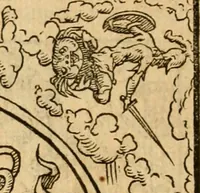 An illustration from Dialogo dell'imprese militari et amorose di monsignor Giovio, vescouo di Nocera : con vn ragionamento di messer Lodouico Domenichi nel medesimo soggetto ; con la tavola (1559)