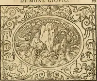 An illustration from Dialogo dell'imprese militari et amorose di monsignor Giovio, vescouo di Nocera : con vn ragionamento di messer Lodouico Domenichi nel medesimo soggetto ; con la tavola (1559)