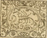 An illustration from Dialogo dell'imprese militari et amorose di monsignor Giovio, vescouo di Nocera : con vn ragionamento di messer Lodouico Domenichi nel medesimo soggetto ; con la tavola (1559)