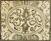 An illustration from Dialogo dell'imprese militari et amorose di monsignor Giovio, vescouo di Nocera : con vn ragionamento di messer Lodouico Domenichi nel medesimo soggetto ; con la tavola (1559)