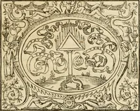 An illustration from Dialogo dell'imprese militari et amorose di monsignor Giovio, vescouo di Nocera : con vn ragionamento di messer Lodouico Domenichi nel medesimo soggetto ; con la tavola (1559)