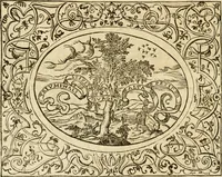 An illustration from Dialogo dell'imprese militari et amorose di monsignor Giovio, vescouo di Nocera : con vn ragionamento di messer Lodouico Domenichi nel medesimo soggetto ; con la tavola (1559)
