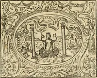 An illustration from Dialogo dell'imprese militari et amorose di monsignor Giovio, vescouo di Nocera : con vn ragionamento di messer Lodouico Domenichi nel medesimo soggetto ; con la tavola (1559)