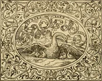 An illustration from Dialogo dell'imprese militari et amorose di monsignor Giovio, vescouo di Nocera : con vn ragionamento di messer Lodouico Domenichi nel medesimo soggetto ; con la tavola (1559)