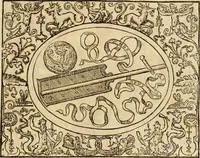 An illustration from Dialogo dell'imprese militari et amorose di monsignor Giovio, vescouo di Nocera : con vn ragionamento di messer Lodouico Domenichi nel medesimo soggetto ; con la tavola (1559)