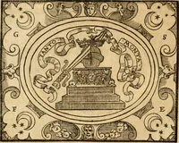 An illustration from Dialogo dell'imprese militari et amorose di monsignor Giovio, vescouo di Nocera : con vn ragionamento di messer Lodouico Domenichi nel medesimo soggetto ; con la tavola (1559)
