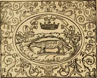 An illustration from Dialogo dell'imprese militari et amorose di monsignor Giovio, vescouo di Nocera : con vn ragionamento di messer Lodouico Domenichi nel medesimo soggetto ; con la tavola (1559)