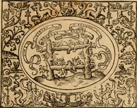 An illustration from Dialogo dell'imprese militari et amorose di monsignor Giovio, vescouo di Nocera : con vn ragionamento di messer Lodouico Domenichi nel medesimo soggetto ; con la tavola (1559)