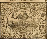 An illustration from Dialogo dell'imprese militari et amorose di monsignor Giovio, vescouo di Nocera : con vn ragionamento di messer Lodouico Domenichi nel medesimo soggetto ; con la tavola (1559)