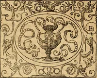 An illustration from Dialogo dell'imprese militari et amorose di monsignor Giovio, vescouo di Nocera : con vn ragionamento di messer Lodouico Domenichi nel medesimo soggetto ; con la tavola (1559)
