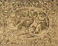 An illustration from Dialogo dell'imprese militari et amorose di monsignor Giovio, vescouo di Nocera : con vn ragionamento di messer Lodouico Domenichi nel medesimo soggetto ; con la tavola (1559)