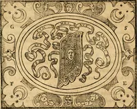 An illustration from Dialogo dell'imprese militari et amorose di monsignor Giovio, vescouo di Nocera : con vn ragionamento di messer Lodouico Domenichi nel medesimo soggetto ; con la tavola (1559)