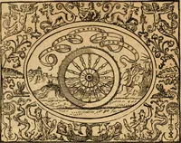 An illustration from Dialogo dell'imprese militari et amorose di monsignor Giovio, vescouo di Nocera : con vn ragionamento di messer Lodouico Domenichi nel medesimo soggetto ; con la tavola (1559)