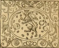 An illustration from Dialogo dell'imprese militari et amorose di monsignor Giovio, vescouo di Nocera : con vn ragionamento di messer Lodouico Domenichi nel medesimo soggetto ; con la tavola (1559)
