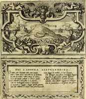 Picture 56 of 77 from Imprese nobili et ingeniose di diversi prencipi, et d'altri personaggi illustri nell'arme et nelle lettere : le quali, col disegno loro estrinseco, dimostrano l'animo, et la buona ò mala fortuna de gli autori loro (1583), leaf 104