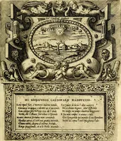 Picture 68 of 77 from Imprese nobili et ingeniose di diversi prencipi, et d'altri personaggi illustri nell'arme et nelle lettere : le quali, col disegno loro estrinseco, dimostrano l'animo, et la buona ò mala fortuna de gli autori loro (1583), leaf 126